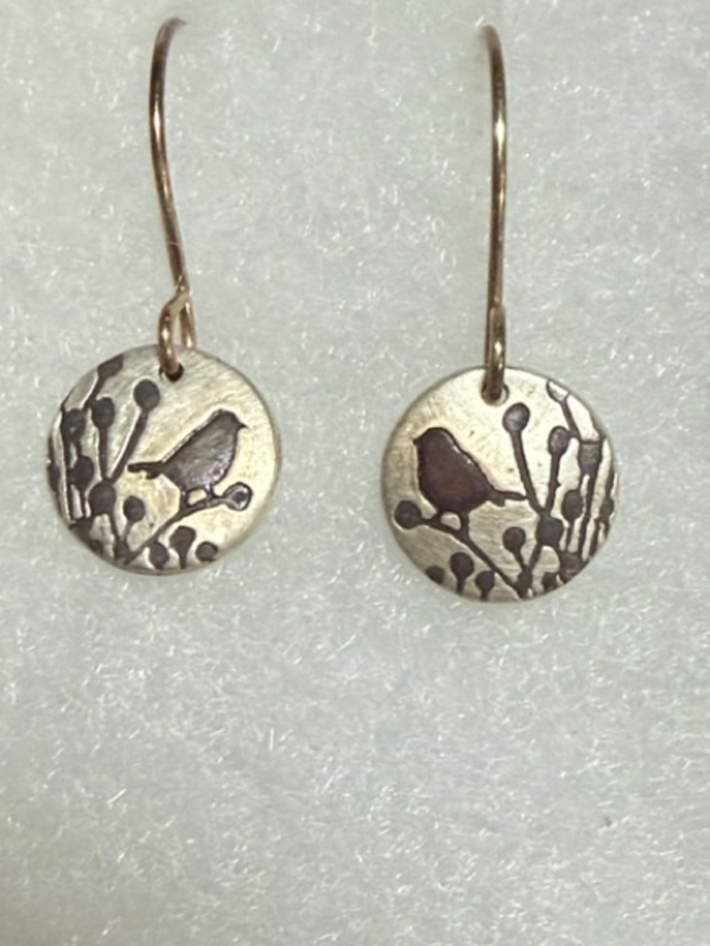 Gold Bird and Branch Drop Earrings - Women Jewelry